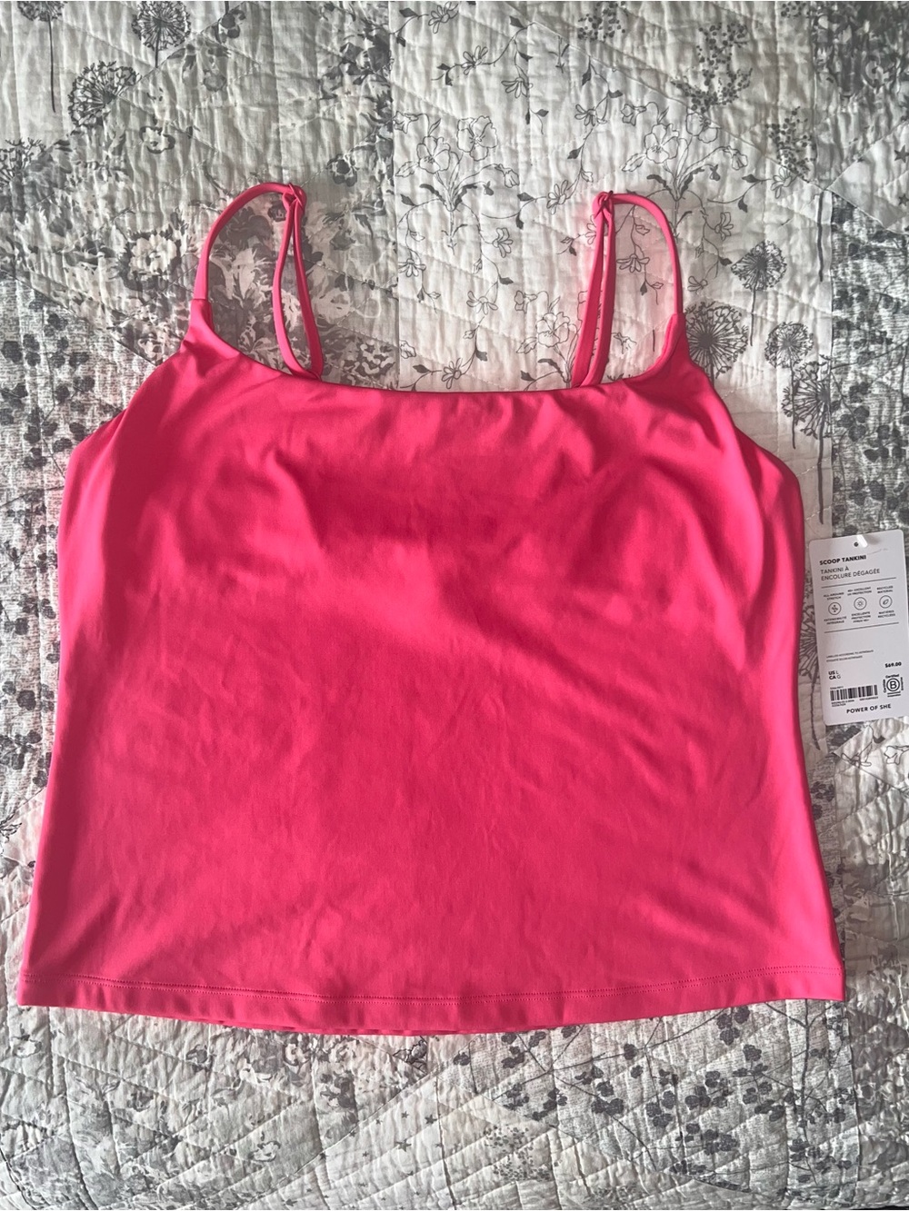 NWT Athleta Built-In Bra Scoop Tankini